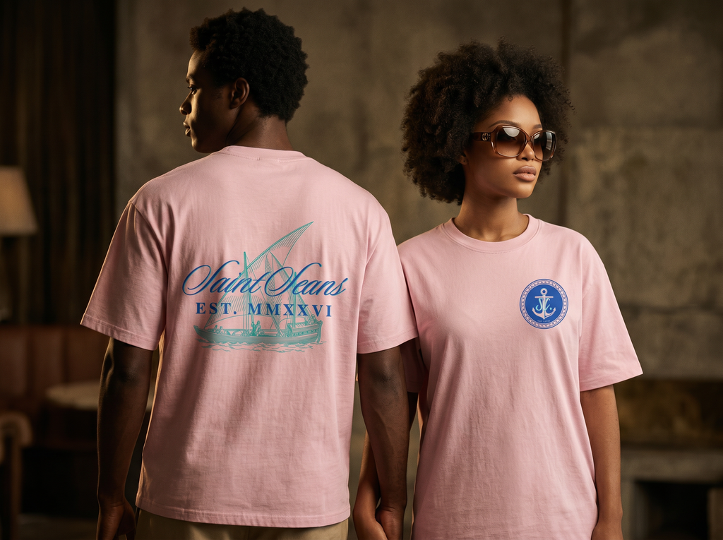 SAINT SEANS USA – HERITAGE SHIP TEE (PINK)