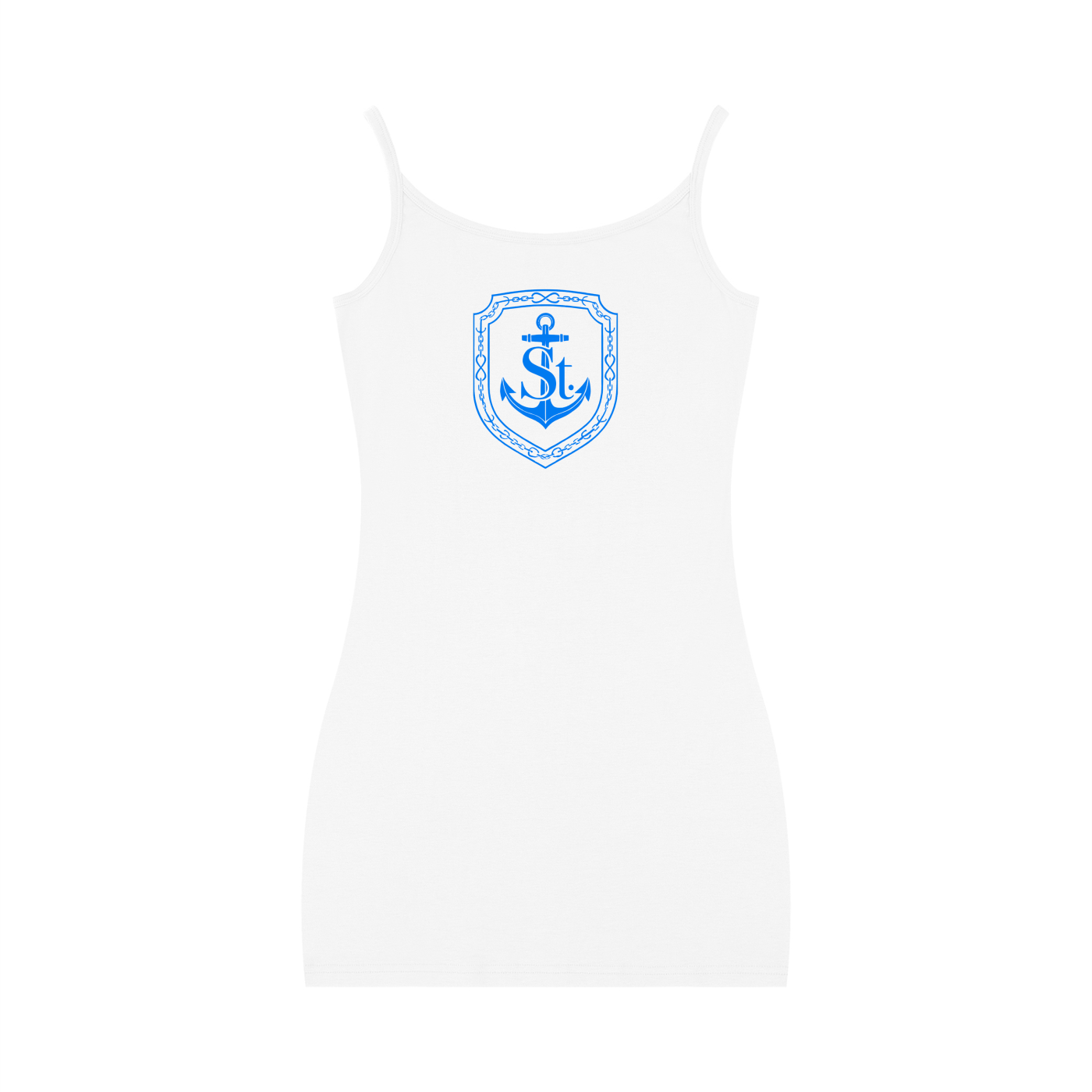 SAINT SEANS USA – WOMENS ANCHOR CREST BODYCON DRESS (WHITE)
