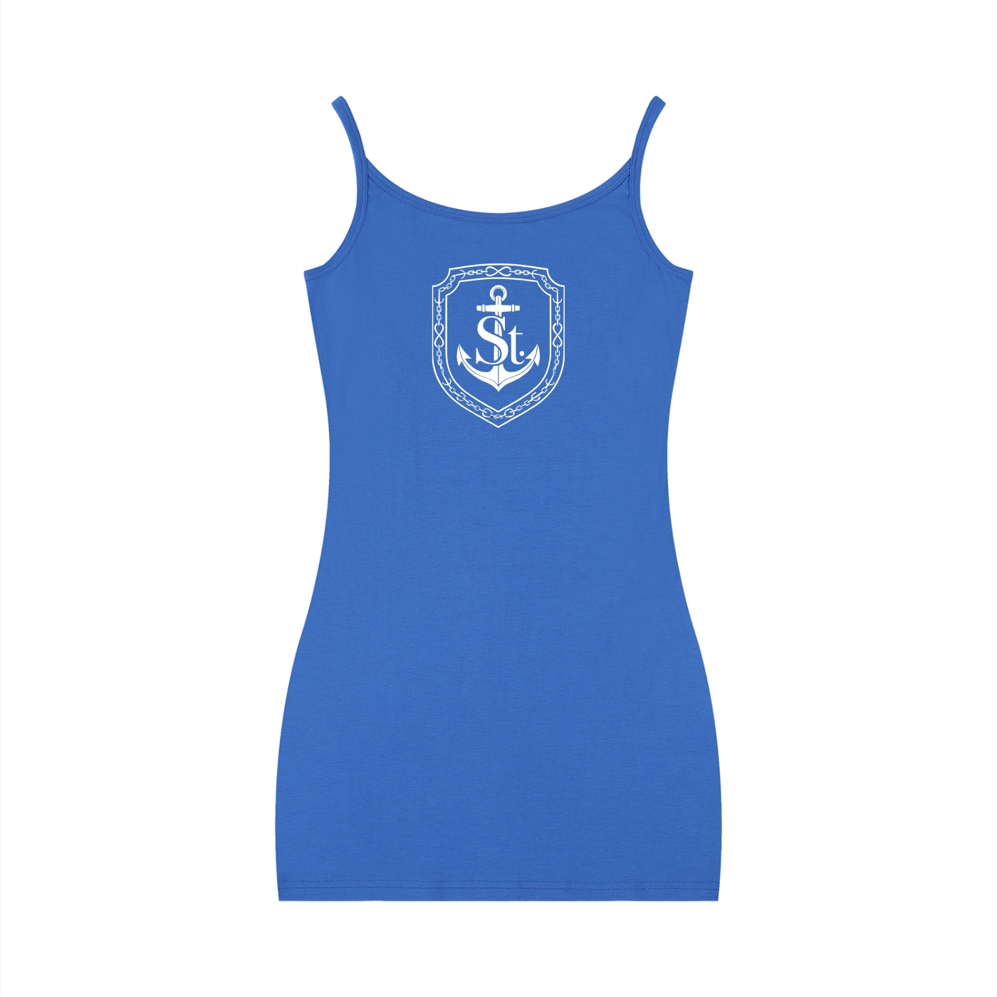 SAINT SEANS USA – WOMENS ANCHOR CREST BODYCON DRESS (ROYAL BLUE)