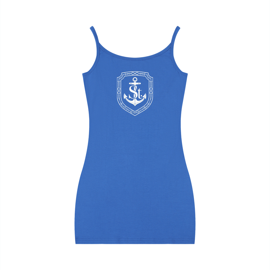 SAINT SEANS USA – WOMENS ANCHOR CREST BODYCON DRESS (ROYAL BLUE)