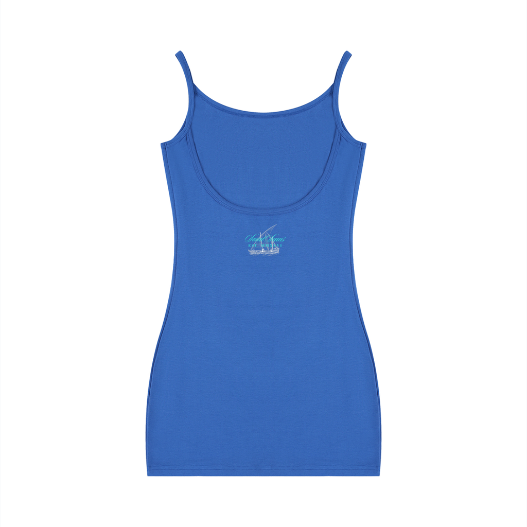 SAINT SEANS USA – WOMENS ANCHOR CREST BODYCON DRESS (ROYAL BLUE)