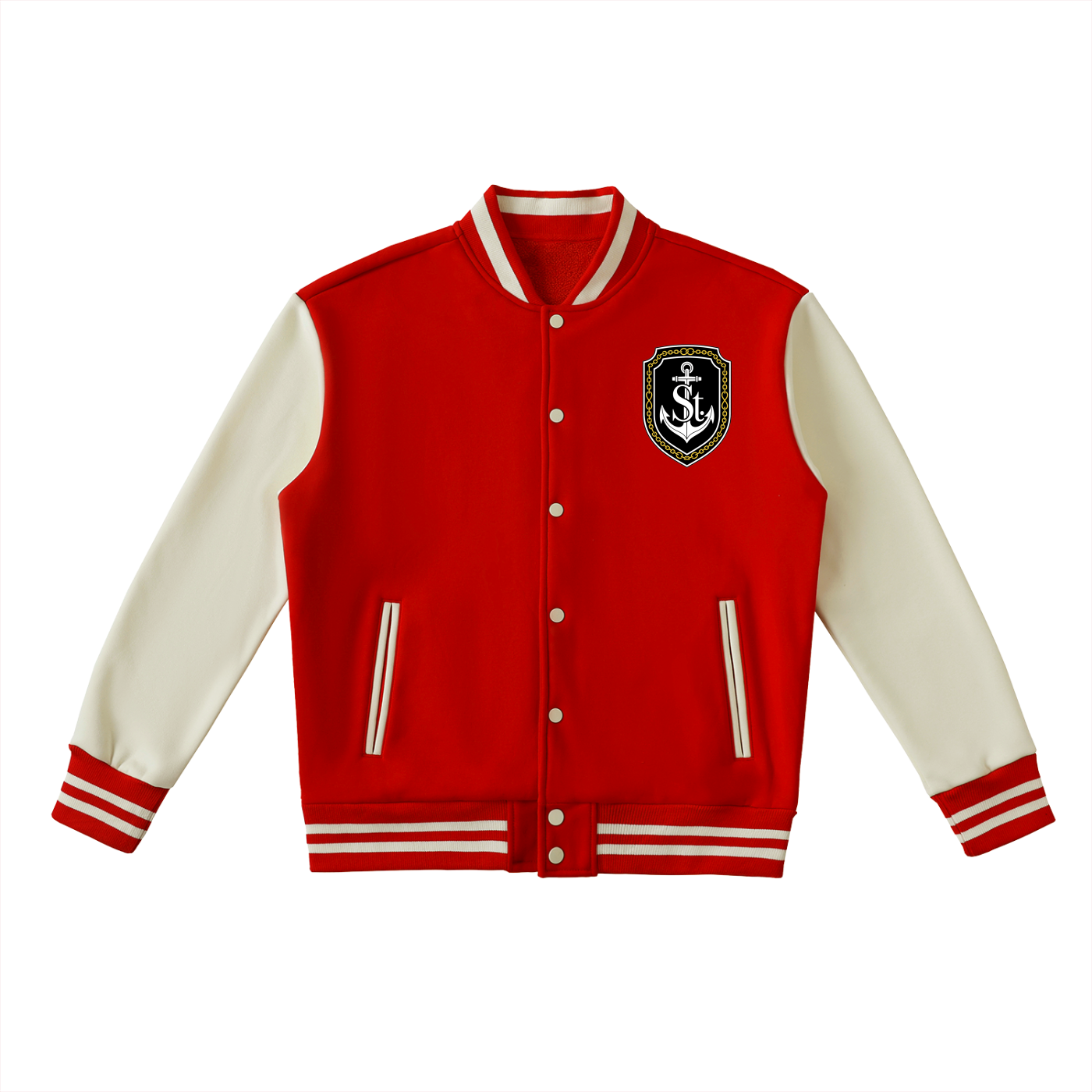 SAINT SEANS Heritage House Two-Tone Varsity Jacket