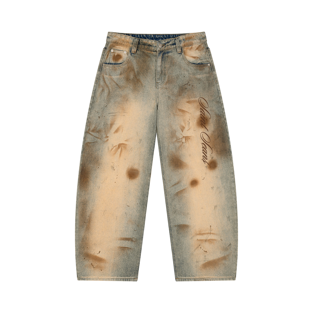 SAINT SEANS Heritage House — Harbor Vintage Patina Barrel Jeans