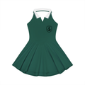 SAINT SEANS USA – WOMENS HALTER A-LINE TENNIS DRESS (WHITE)