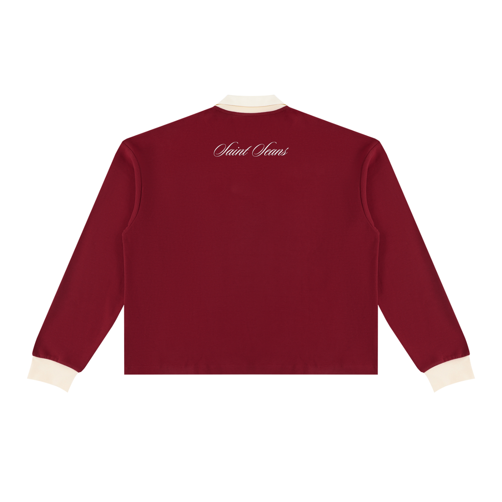 SAINT SEANS Heritage House — Heritage Regatta V-Neck Rugby Sweatshirt