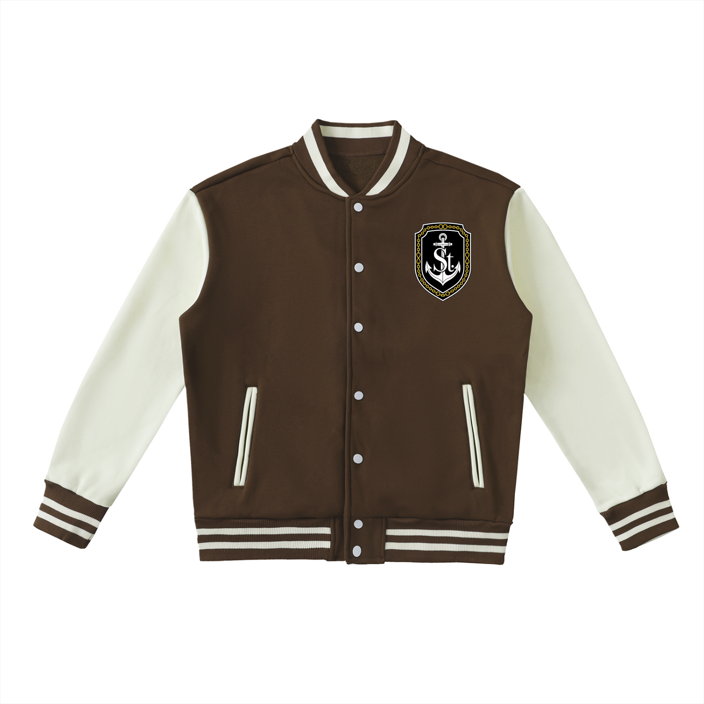 SAINT SEANS Heritage House Two-Tone Varsity Jacket