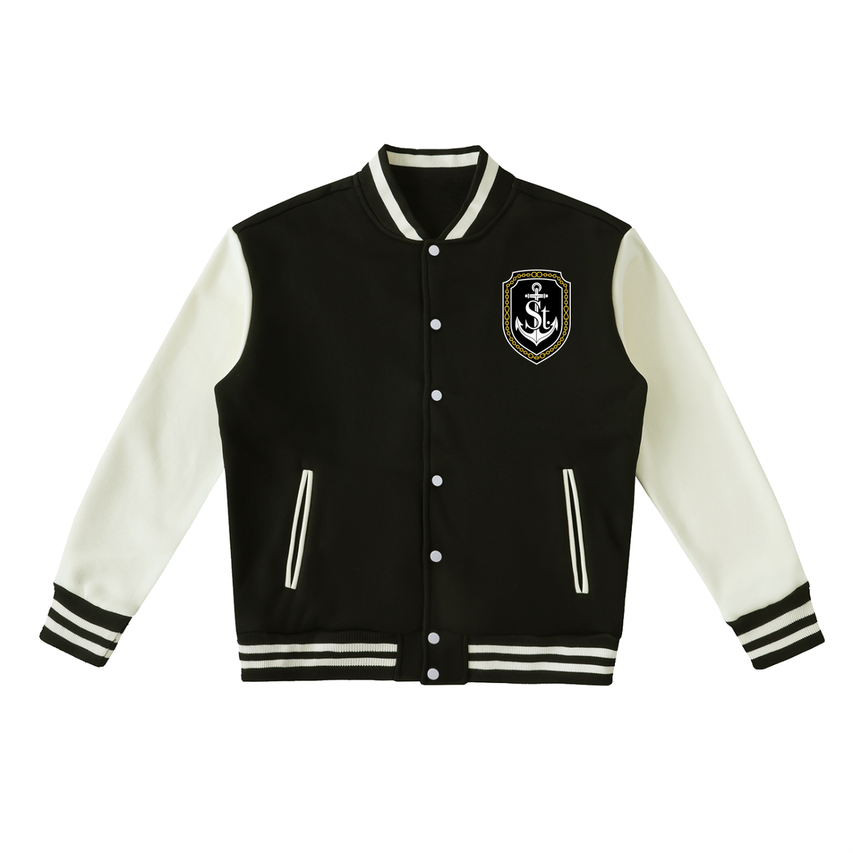 SAINT SEANS Heritage House Two-Tone Varsity Jacket