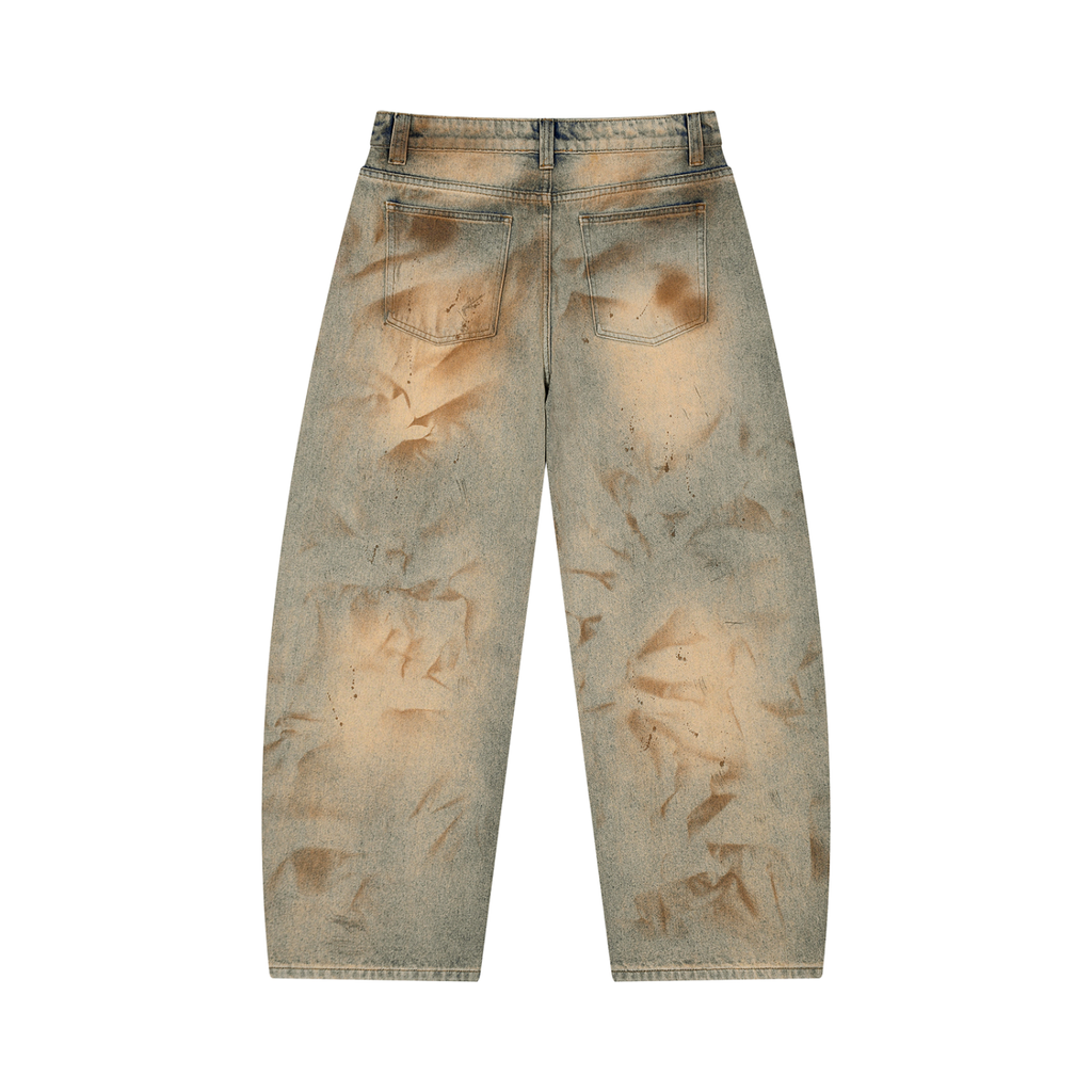 SAINT SEANS Heritage House — Harbor Vintage Patina Barrel Jeans