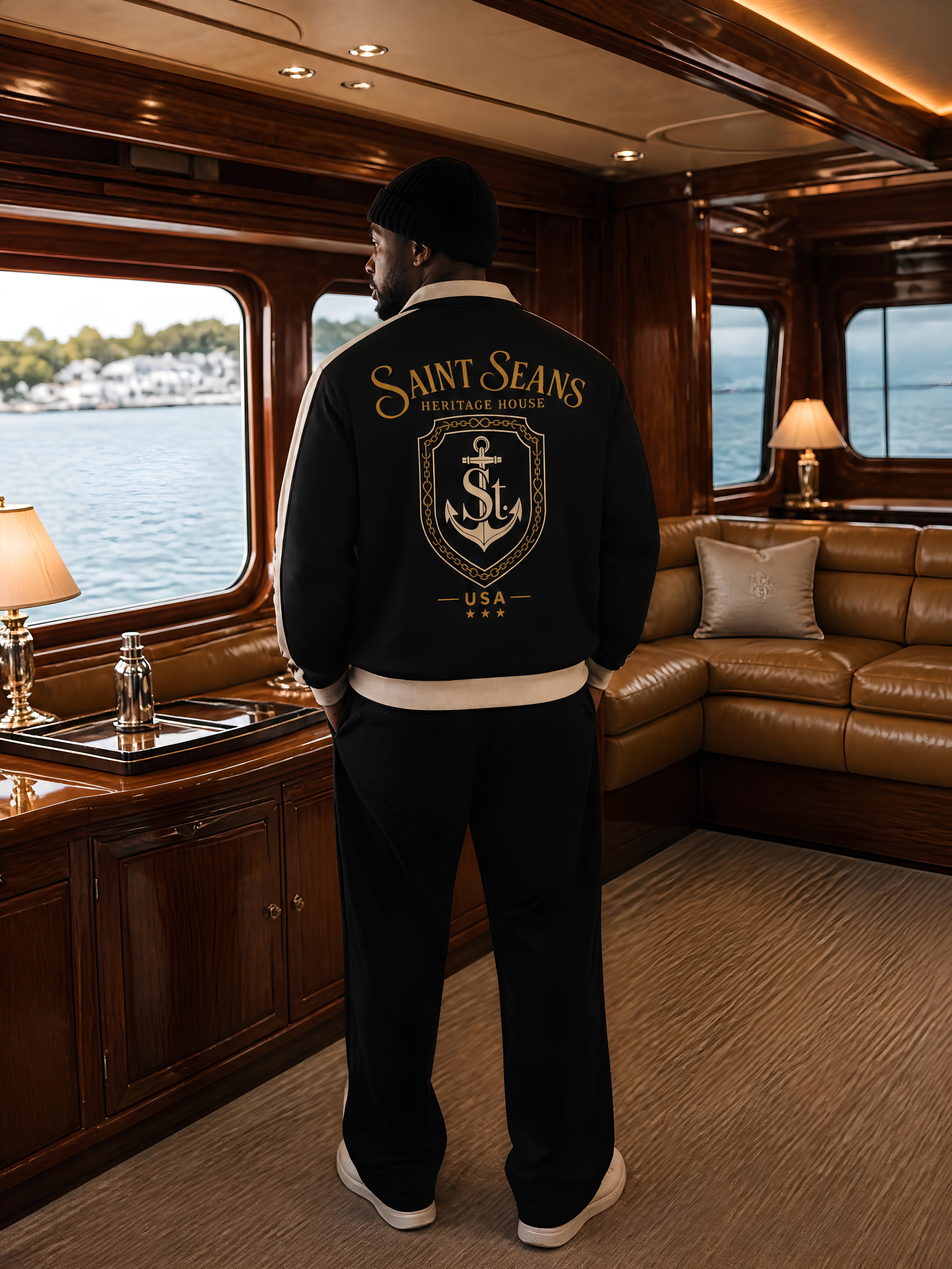 SAINT SEANS Heritage House — Regalia Crest Track Jacket