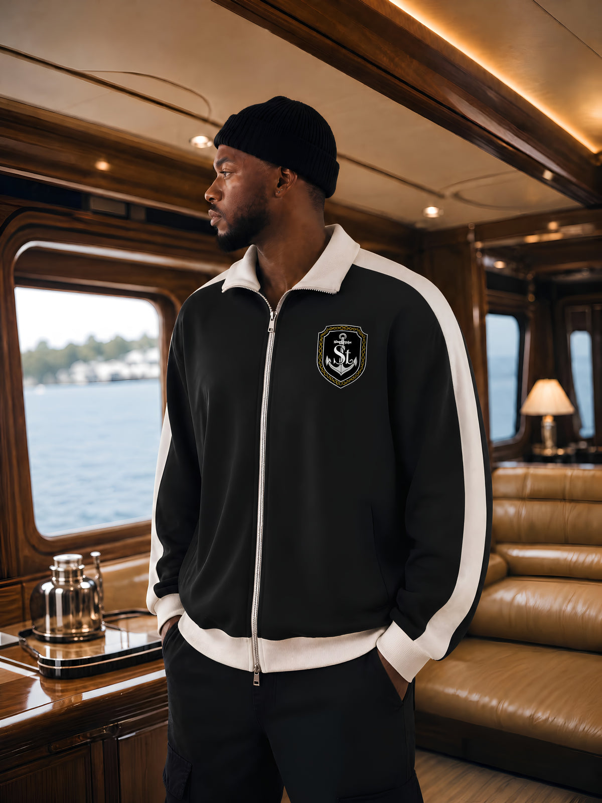 SAINT SEANS Heritage House — Regalia Crest Track Jacket