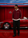 SAINT SEANS HERITAGE HOUSE - The Souvenir Bomber Jacket in Portside Maroon