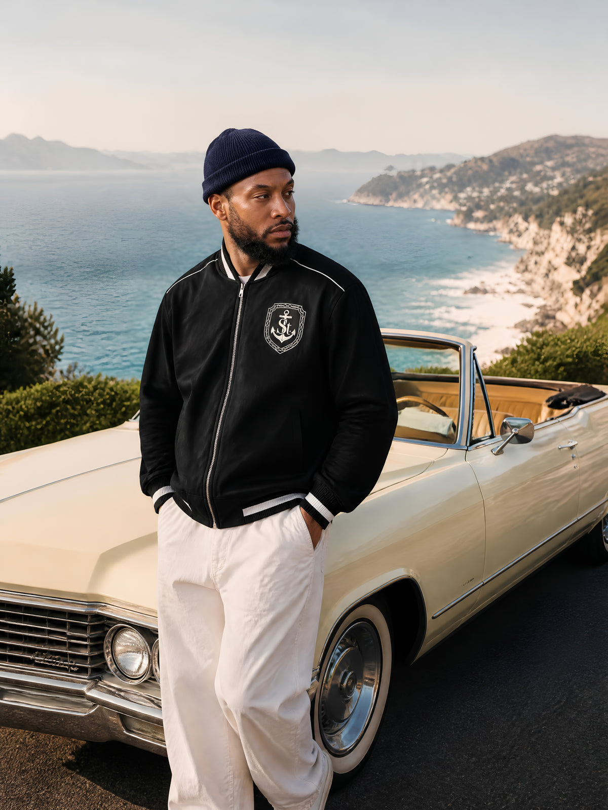 SAINT SEANS Heritage House — Coastal Bomber Jacket