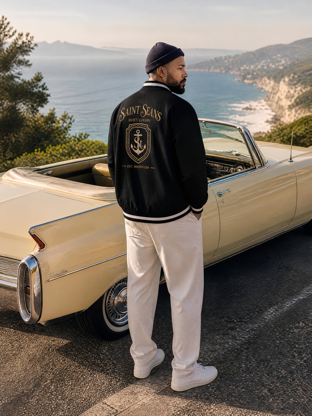 SAINT SEANS Heritage House — Coastal Bomber Jacket